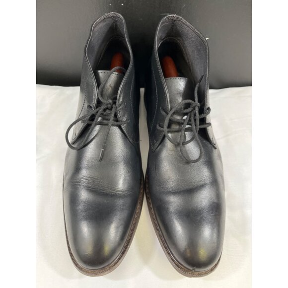 Moretti Black Label Glen Men\'s Black Leather Oxfords Size 12D SKU 6102 main image 9